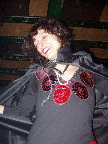Roser Amills disfrazada en una fiesta, octubre de 2008