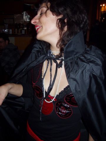 Roser Amills disfrazada en una fiesta, octubre de 2008