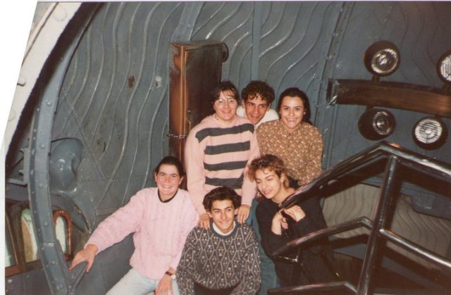 Roser Amills de niña de viaje de estudios en Nueva York