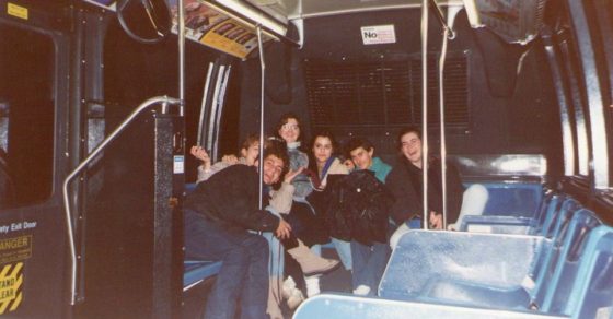 Roser Amills de niña de viaje de estudios en Nueva York