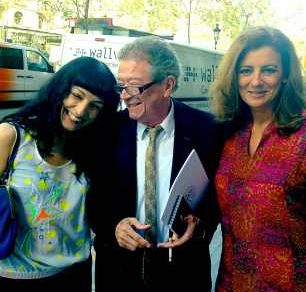 Roser Amills con Alberto Blecua y Angeles Caso Premio Planeta