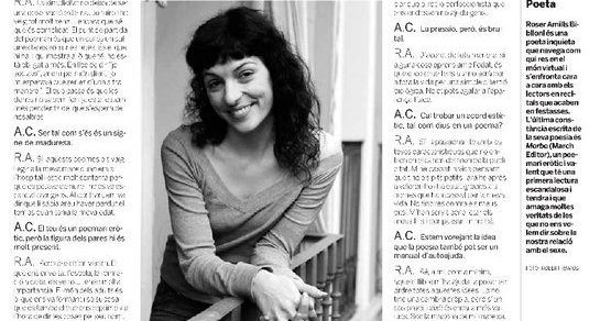 entrevista a roser amills a l avui 23 12 2010 per ada castells
