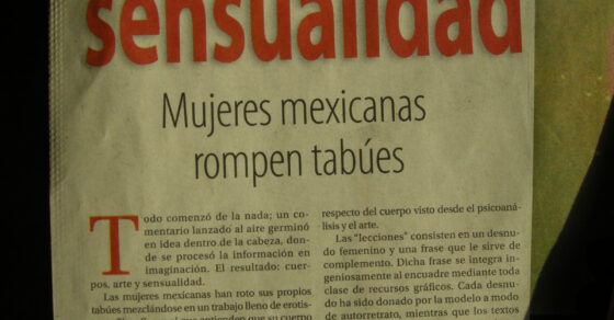 Pàgina d'El Sol de México del 25 d'abril de 2011, secció Espectáculos, amb l'article «Arte y sensualidad. Mujeres mexicanas rompen tabúes»