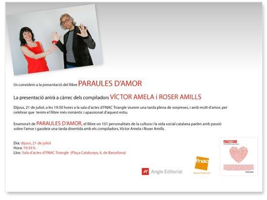 roser Amills y Victor Amela Paraules d'amor