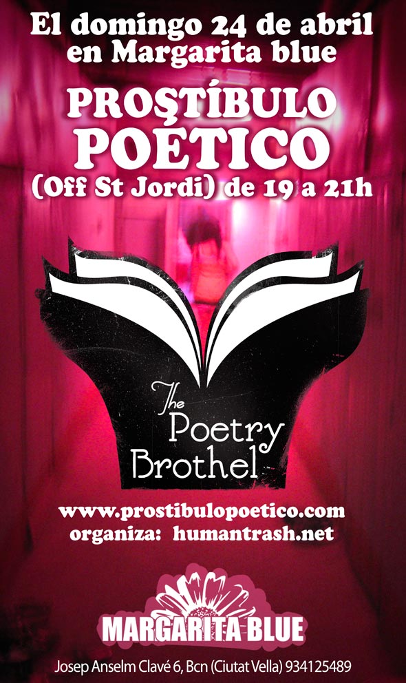 Roser Amills Cartel Prostibulo Poetico Margarita Blue Poetry Brothel