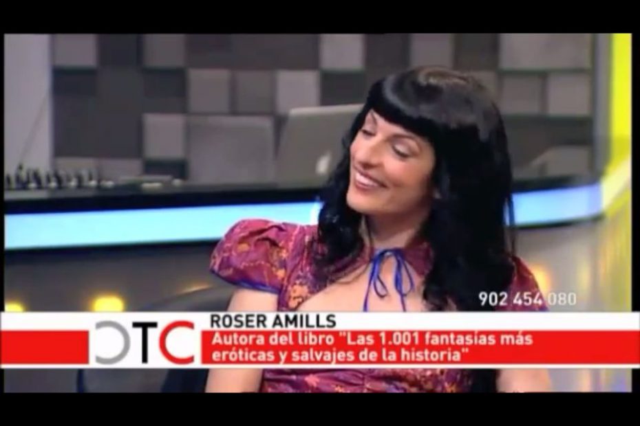 Roser Amills presenta Las 1.001 fantasías en TeleMadrid, en el programa de Cristina Tárrega - Roser Amills, escritora mallorquina