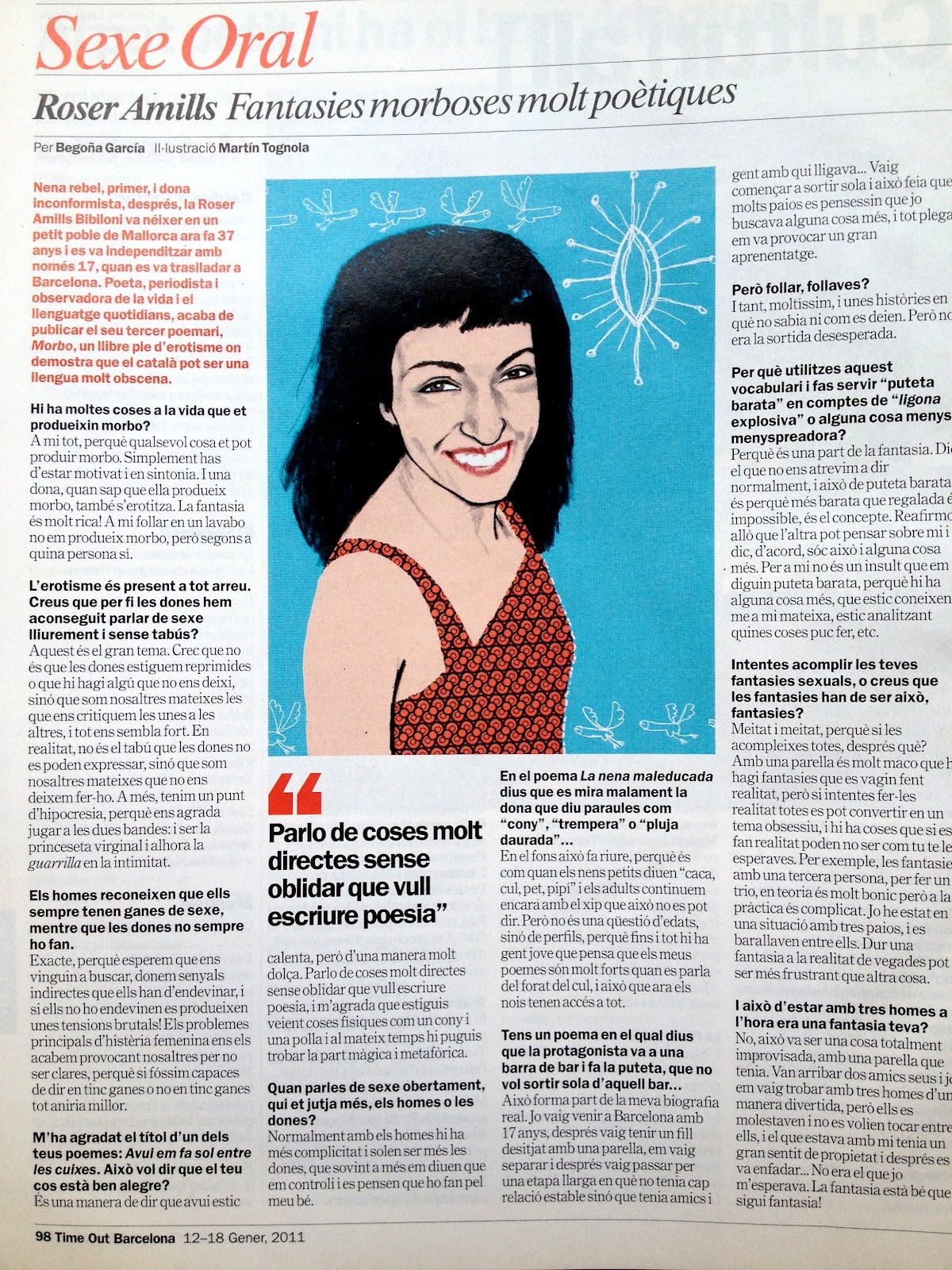 Entrevista a Roser Amills en el timeout