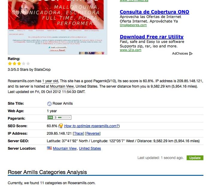 roseramills.com ha superado las 100.000 visitas