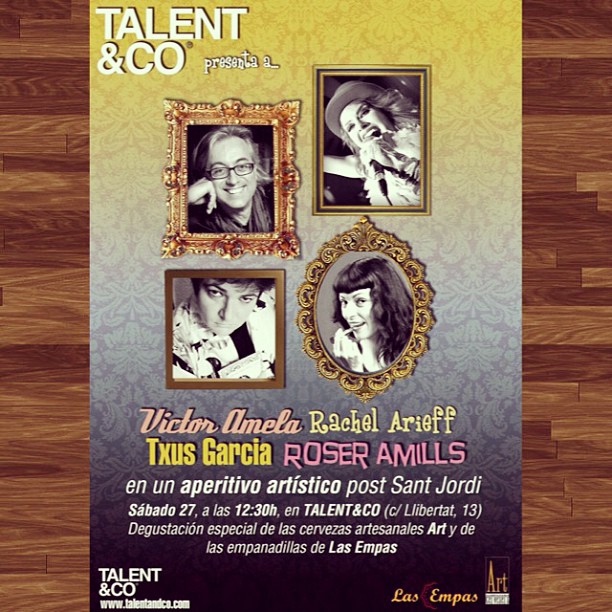 Sábado sabadete: aperitivo artístico post Sant Jordi en Talent&Co