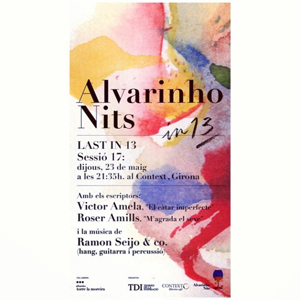 Cartel de Alvarinho Nits, sesión 17, jueves 23 de mayo en el Context de Girona