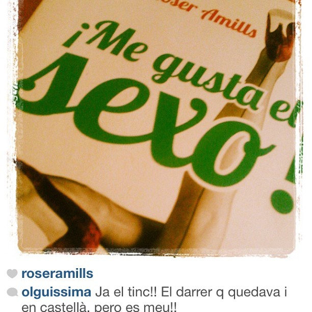 Cubierta de ¡Me gusta el sexo! en verde, con el comentario de Olguissima