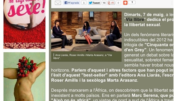 roser amills entrevista programa via llibre de tv3 con ana liaras i marta arasanz