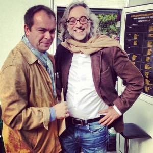 javier sierra y victor amela en la feria del libro de madrid 2013