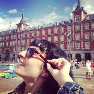 roser amills amb les ulleres ulldecat a madrid