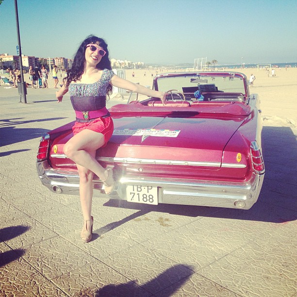 Roser Amills Fotografiada Concurso De Pinups En Torredembarra 2013 2