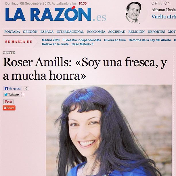 Entrevista Para La Razon A Roser Amills