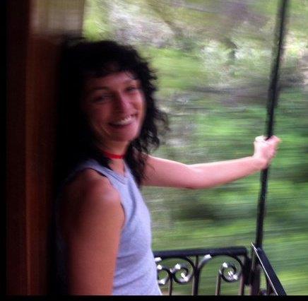 Roser Amills Fotografiada En El Tren De Soller Mallorca