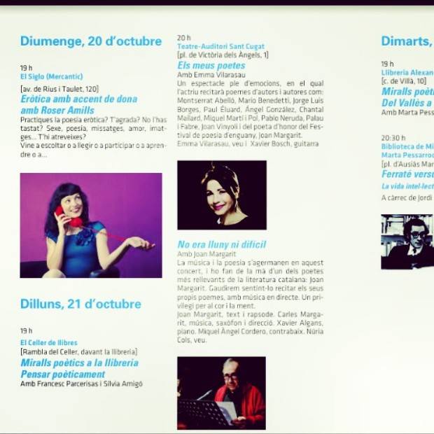 roser amills al festival de poesia de sant cugat