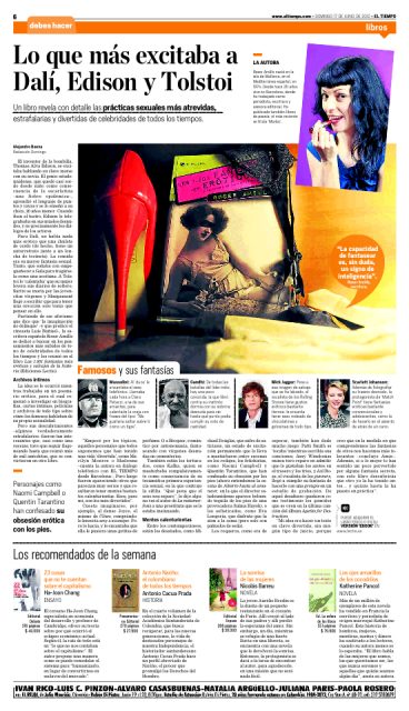 1001 Fantasias Resena Diario Tiempo Colombia Autora Roser Amills