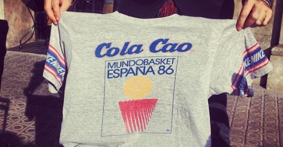 Antigua Camiseta Cola Cao 1986 De Roser Amills