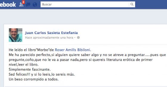 comentario juan carlos sasieta sobre morbo de roser amills