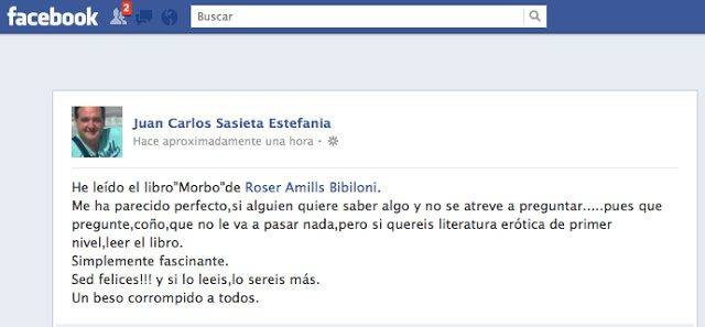 comentario juan carlos sasieta sobre morbo de roser amills