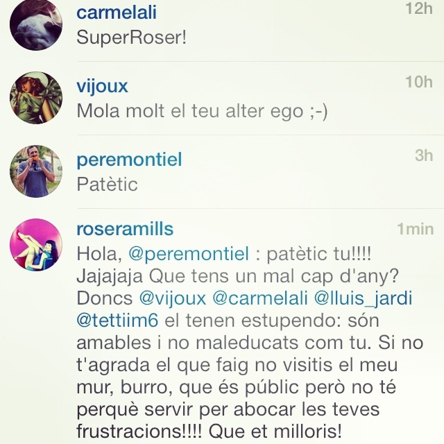 conversacion instagram roser amills