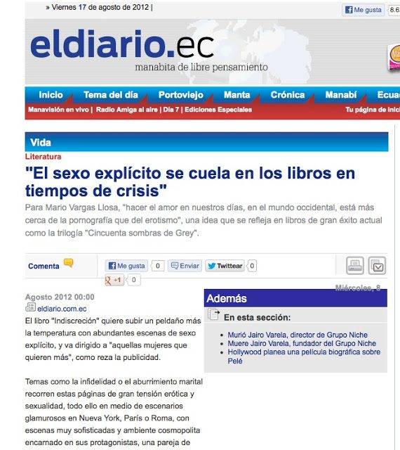 Diario De Ecuador Resena El Libro De Roser Amills 1001 Fantasias Eroticas