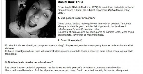 Entrevista A Roser Amills De Daniel Ruiz Trillo Versos Cat