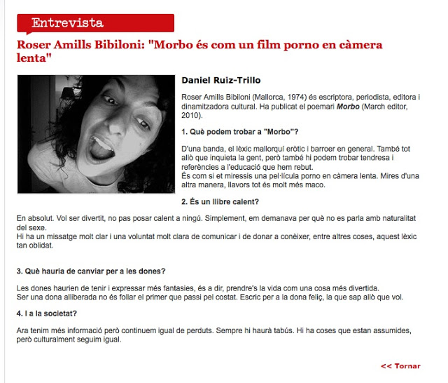 Entrevista A Roser Amills De Daniel Ruiz Trillo Versos Cat