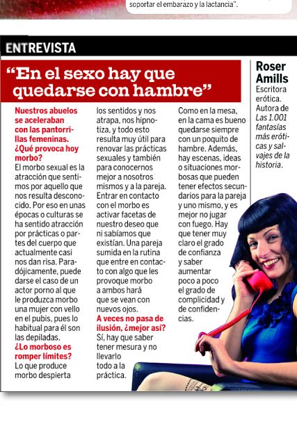Entrevista a Roser Amills revista Quo
