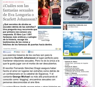 Fantasias Eroticas De Las Famosas Libro De Roser Amills El Imparcial