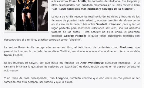 fantasias eroticas de roser amills en cocoas