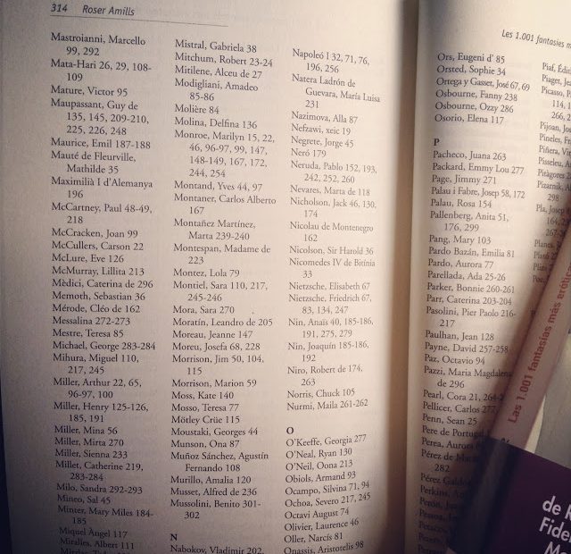 Index fantasies de roser amills