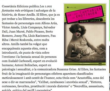 Llibre 1001 fantasies erotiques de roser amills