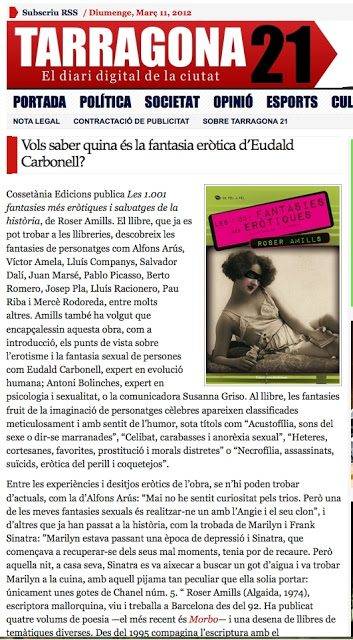Coberta de Les 1.001 fantasies més eròtiques i salvatges de la història, de Roser Amills (Cossetània)