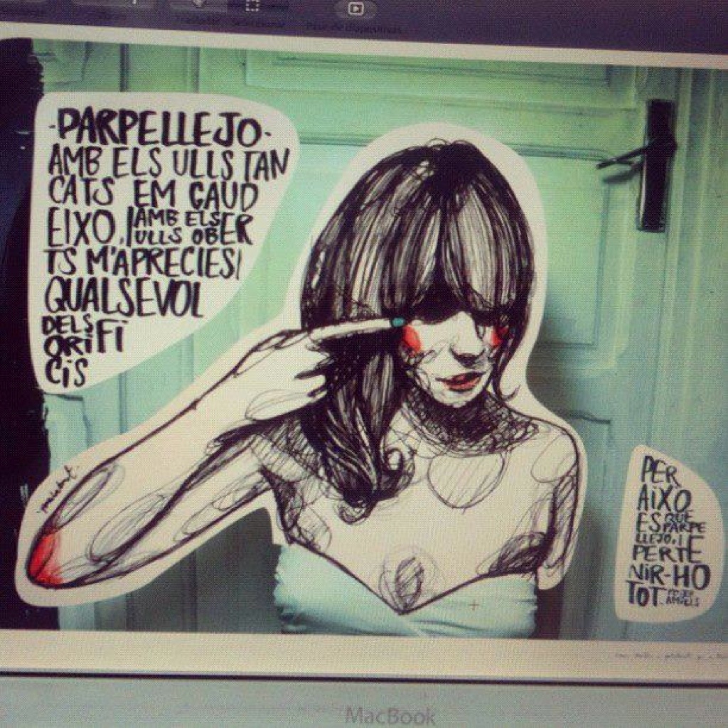 paula bonet ilustra poema de roser amills