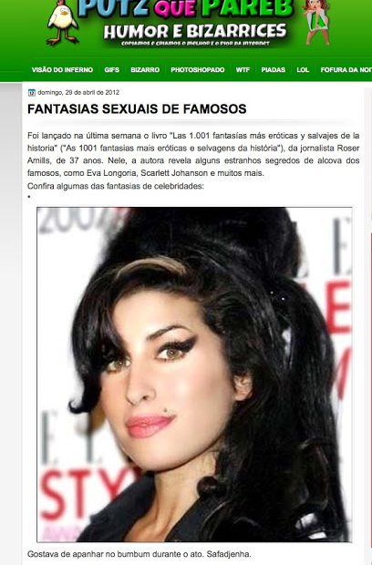 Resena 1001 Fantasias Sexuais De Famosos Por Roser Amills
