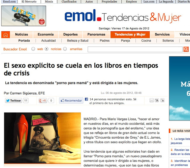 Resena Chile Porno Para Mamas Sexo Roser Amills 1001 Fantasias