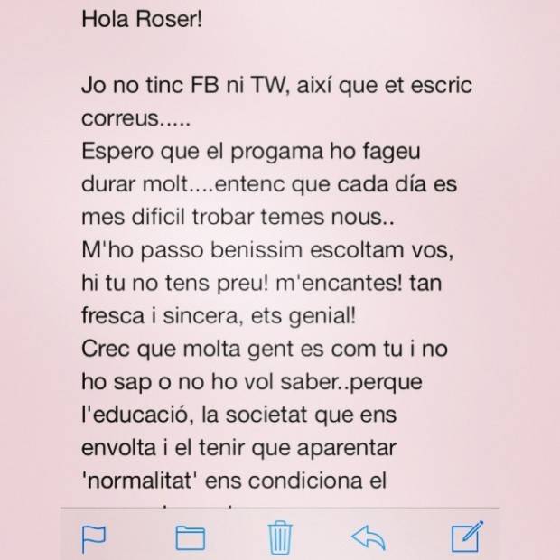 comentario oyente de roser amills catalunya radio