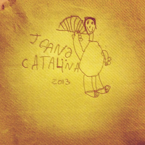dibujo de mi hijo juan para la abuela catalina