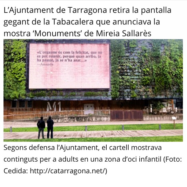Noticia Ajuntament De Tarragona Retira Pantalla Gegant