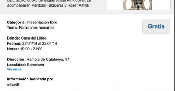 Roser Amills presenta el libro de Miquel Angel Almodovar