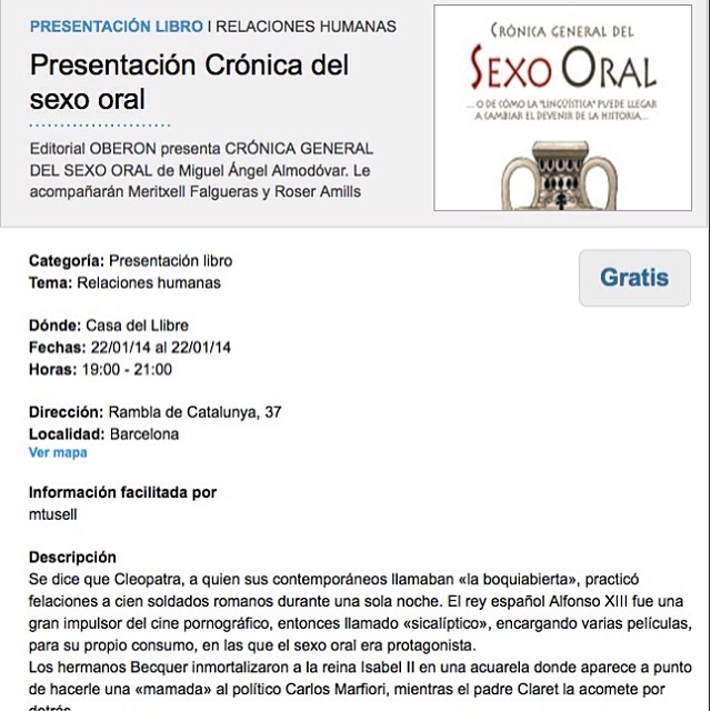 Roser Amills presenta el libro de Miquel Angel Almodovar