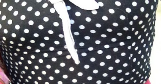 Roser Amills Vestido De Topos Pinup