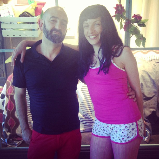 Roser Amills Y Jose Rivero Performance Escaparate De La Mallorquina