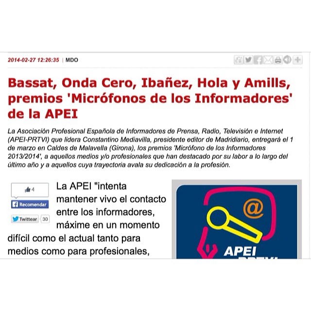 Premio informadores apei a roser amills