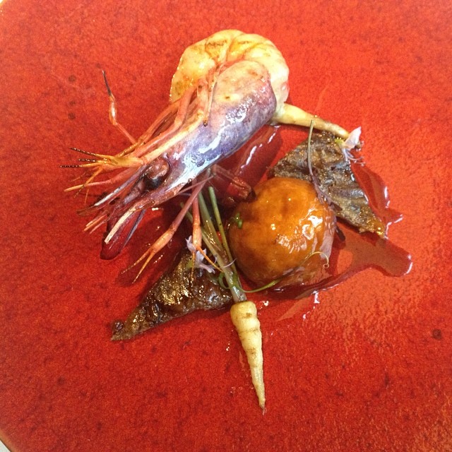 restaurante ABaC de Barcelona rábano mini