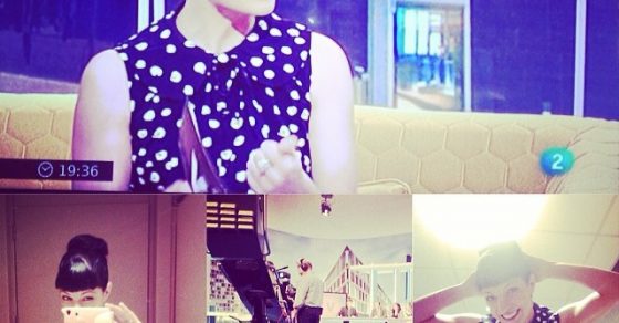 Roser Amills en Vespre a La 2 TVE