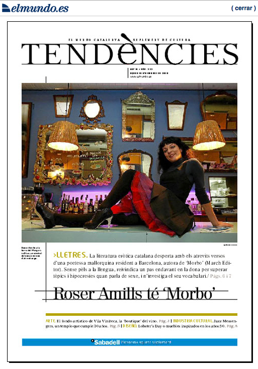 roser amills entrevistada por pel blay en el suplemento tendencies de el mundo